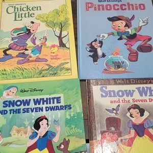 Lot of 4 Vintage Walt Disney books